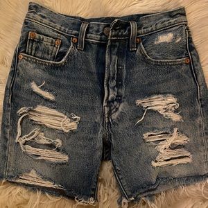 Levi’s True Vintage mid length denim cut offs